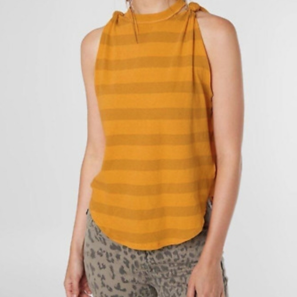We the Free Twist Striped Knot Tank
